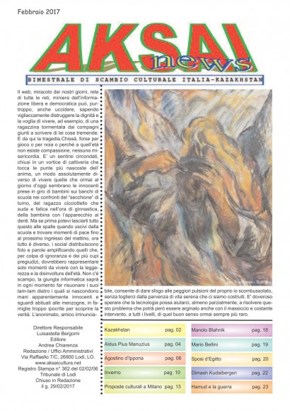 Aksainews - Febbraio 2017 - CLICCA PER APRIRE IL GIORNALE