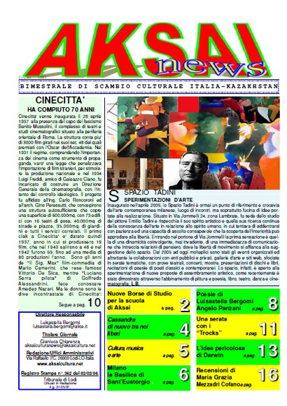 Aksainews - Giugno 2007 - CLICCA PER APRIRE IL GIORNALE