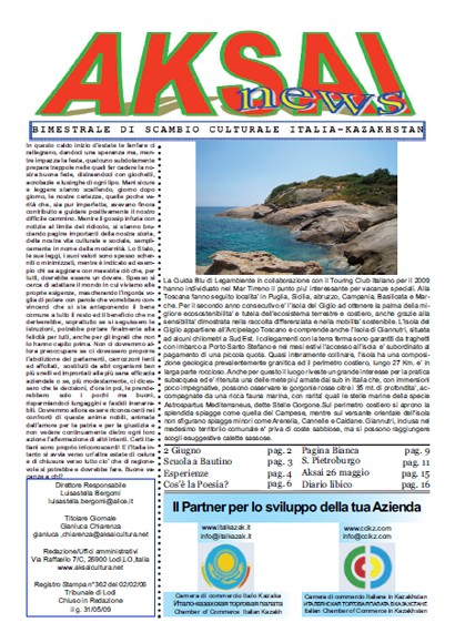 Aksainews - Giugno 2009 - CLICCA PER APRIRE IL GIORNALE