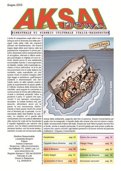 Aksainews - Giugno 2019 - CLICCA PER APRIRE IL GIORNALE