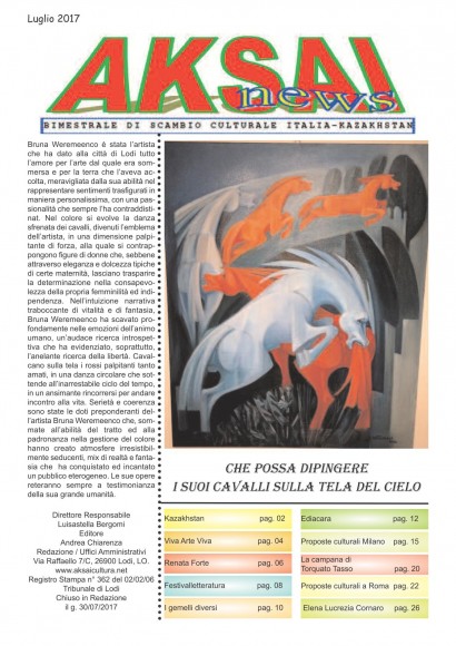 Aksainews - Luglio 2017 - CLICCA PER APRIRE IL GIORNALE