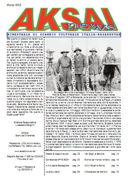 Aksainews - Marzo 2012 - CLICCA PER APRIRE IL GIORNALE