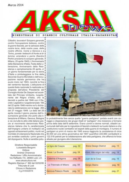 Aksainews - Marzo 2014 - CLICCA PER APRIRE IL GIORNALE