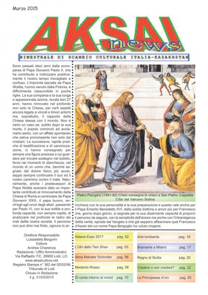 Aksainews - Marzo 2015 - CLICCA PER APRIRE IL GIORNALE