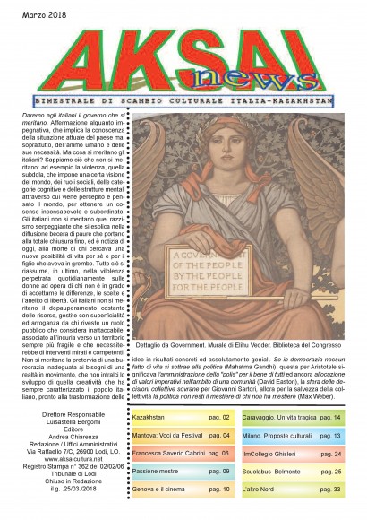 Aksainews - Marzo 2018 - CLICCA PER APRIRE IL GIORNALE