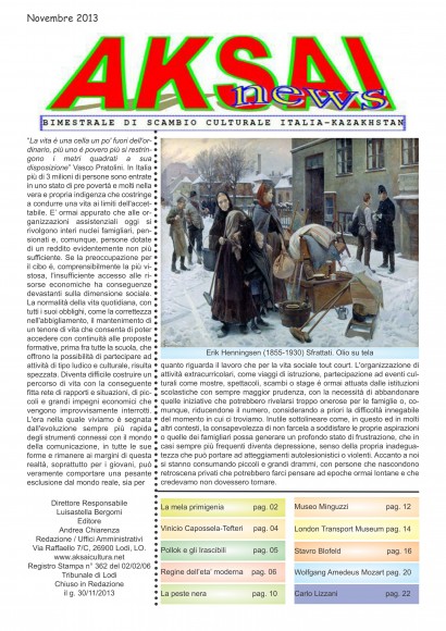 Aksainews - Novembre 2013 - CLICCA PER APRIRE IL GIORNALE