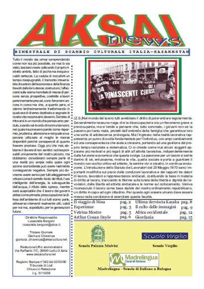 Aksainews - Ottobre 2009 - CLICCA PER APRIRE IL GIORNALE